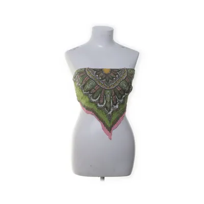 Tube top (Green, Multicolored) from Urban Outfitters Viscose