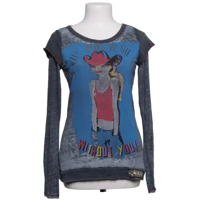 Top (Gray, Multicolored) from Custo Barcelona Cotton, Polyester