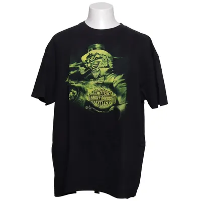 T-shirt (Sort, Grøn) fra Harley Davidson Bomuld