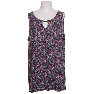 Top (Blue, Red, White) from Laura Torelli Elastane, Viscose