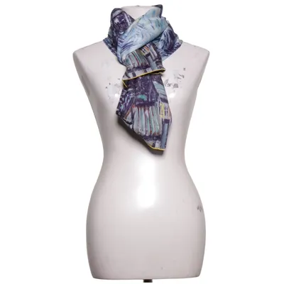 Shawl (Blue, Multicolored) from Siden Selma Silk
