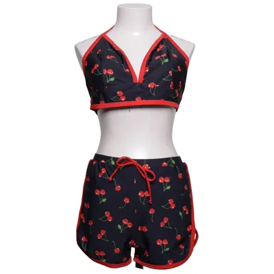 Bikini (Zwart, Rood, Meerkleurig) Elastaan, Polyester