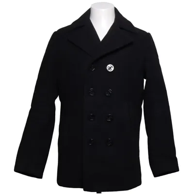 Skepparkavaj (Svart) från Schott NYC Polyamid, Polyester, Ull