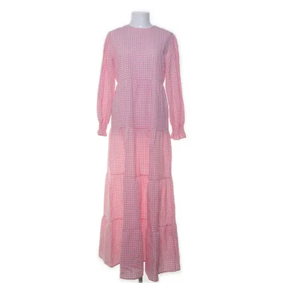 Långklänning (Rosa, Vit) från Trendyol Bomull, Polyester, Viskos