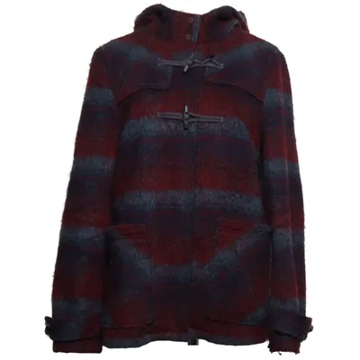 Duffle coat (Red, Gray) from Bonobo Jeans Polyester, Wool