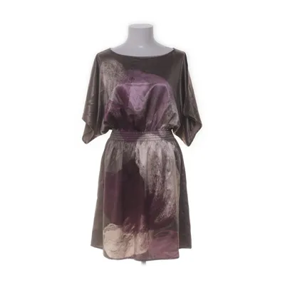 Jurk (Bruin, Lila, Meerkleurig) van H&M Elastaan, Polyester