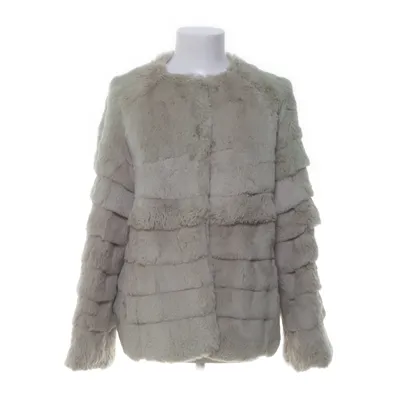 Pelsjakke (Beige, Grøn) fra By Malina Collection Minkpels, Akryl, Uld, Bomuld