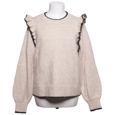 Sweater (Beige, Sort) fra Selected Femme Alpacauld, Elastan, Nylon, Polyester