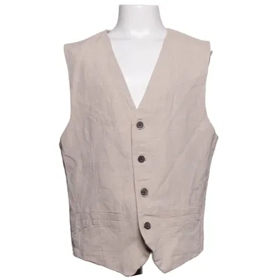 Jakkesætsvest (Beige) fra H&M Bomuld, Linned, Polyester
