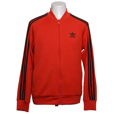 Träningsjacka (Röd, Svart) från Adidas Elastan, Ekologisk bomull, Polyester