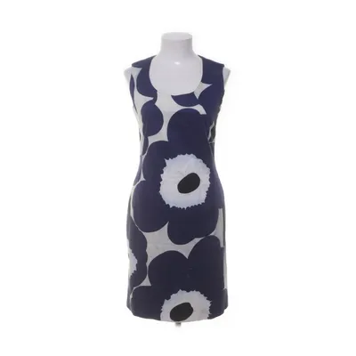 Kjole (Hvid, Blå) fra Marimekko