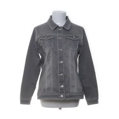 Veste en jean (Gris, Argent) de Mocca Coton, Élasthane, Polyester