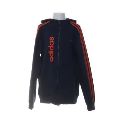 Huvtröja (Blå, Orange) från Adidas Polyester, Bomull