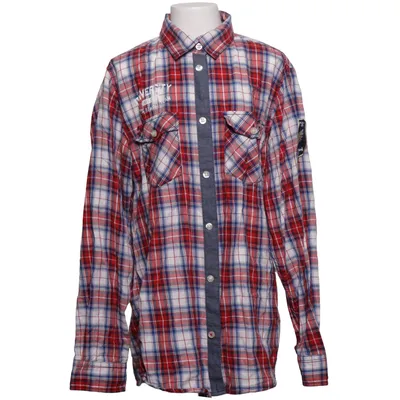 Flannel shirt (Red, Blue, White) from Kids by Lindex Cotton