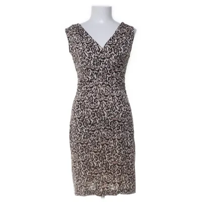 Kjole (Beige, Flerfarvet) fra Diane von Furstenberg Vintage Silke