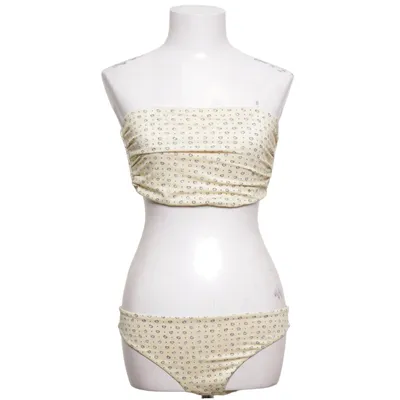 Bikini (Beige, Flerfärgad) från Ganni Swimwear Elastan, Polyamid, Polyester