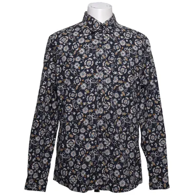 Shirt (Blue, Multicolored) from Dressmann Cotton, Elastane
