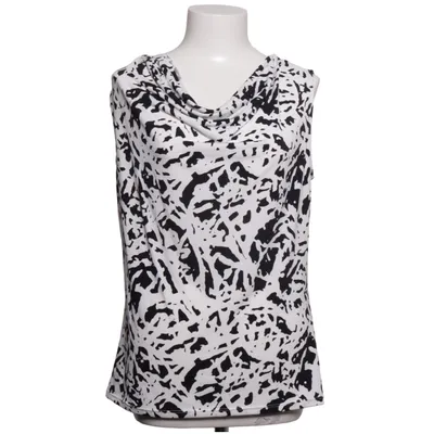 Top (Zwart, Wit) van Ellen Tracy Elastaan, Polyester