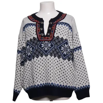 Norwegerpullover (Beige, Blau) Acryl, Wolle