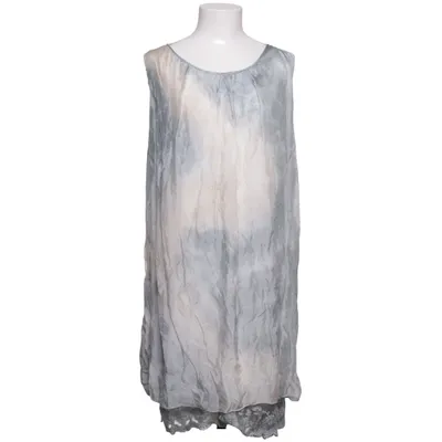 Robe de plage (Gris, Blanc) de H Trend Élasthane, Polyester, Soie, Viscose