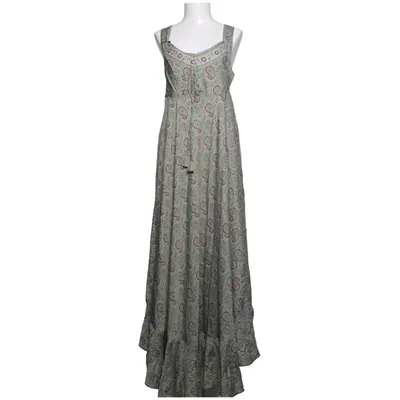 Maxi dress (Green, Multicolored) from Pinko Polyester, Silk