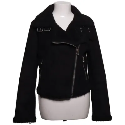 Veste en peau de mouton retournée (Noir) de Zara Basic Outerwear Polyester