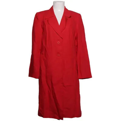 Manteau (Rouge) de Plus Free Form Lin, Polyester, Viscose