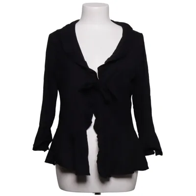 Wickelbluse (Schwarz) von Ted Nicol Elasthan, Viskose