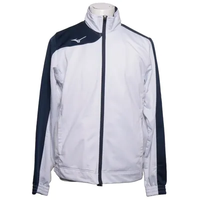 Veste de sport (Blanc, Bleu) de Mizuno Élasthane, Polyester