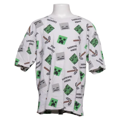 T-shirt (Vit, Flerfärgad) från Minecraft Bomull