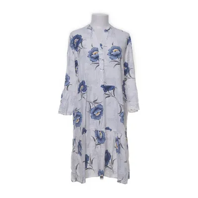 Jurk (Blauw, Wit, Meerkleurig) van Made in italy