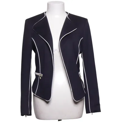 Kavaj (Svart, Vit) från H&M Elastan, Polyester, Viskos