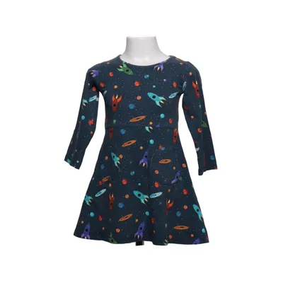 Robe (Bleu, Multicolore) de Cissi och Selma Élasthane, Coton biologique