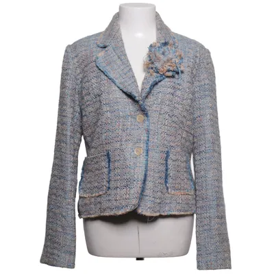 Blazer (Blå, Beige, Flerfarvet) fra Autre Ton Akryl, Bomuld, Polyester