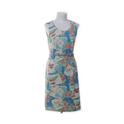 Jurk (Blauw, Meerkleurig) van King Louie Elastaan, Polyester