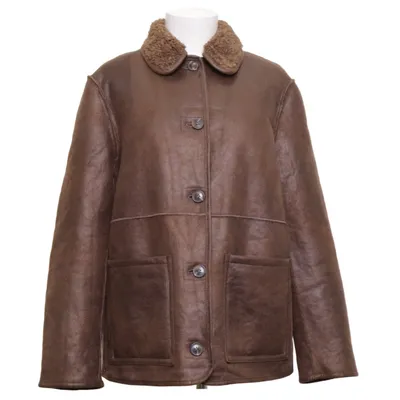 Veste en peau de mouton retournée (Marron) de Divided by H&M Polyester, Polyuréthane