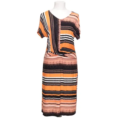 Jurk (Oranje, Zwart, Wit, Meerkleurig) van Brandtex Copenhagen Elastaan, Viscose
