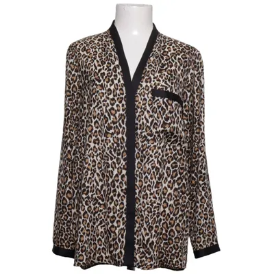 Blouse (Beige, Zwart, Bruin) van Mango Suit Polyester