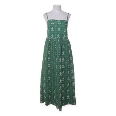 Dress (Green, White) from The Tiny Big Sister Cotton
