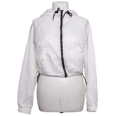 Rain jacket (White) from Bershka_BSKGIRL Polyamide, Polyester