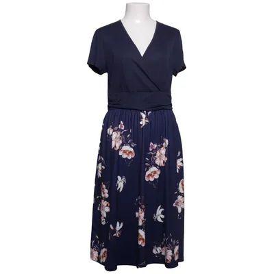 Wrap dress (Blue, Multicolored) from Zeagoo Elastane, Polyamide, Polyester, Viscose