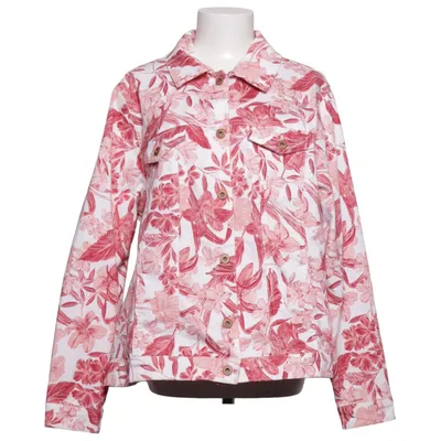 Jeansjacka (Vit, Röd) från Yesta Bomull, Elastan, Polyester