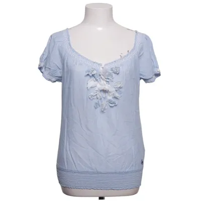 Top (Blå, Hvid) fra Abercrombie & Fitch Bomuld