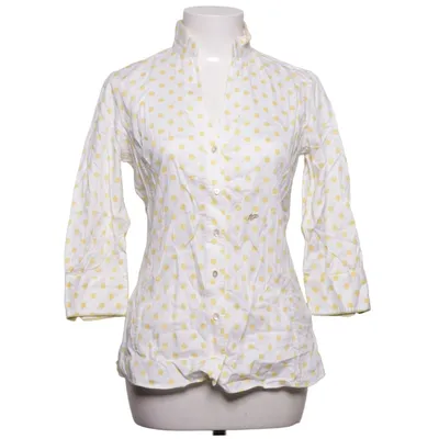 Blouse (White, Yellow) from Le Sarte Pettegole Cotton, Elastane