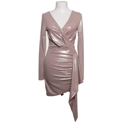 Wikkeljurk (Beige) van Femme Luxe Elastaan, Polyester