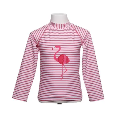 T-shirt de natation (Rose, Blanc) de Pusblu Élasthane, Polyester