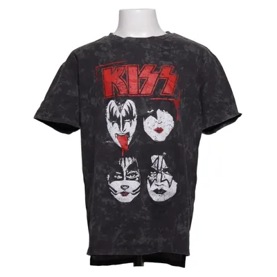 T-shirt (Grå, Röd, Vit) från Kiss Bomull
