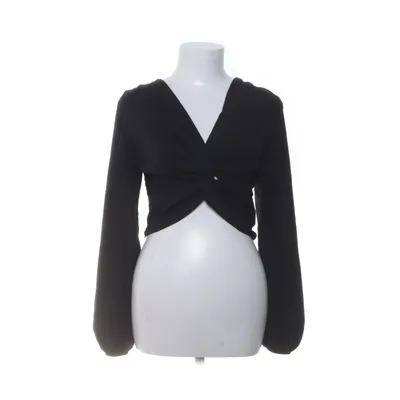 Crop top (Sort) fra Boohoo Elastan, Polyester