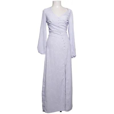 Långklänning (Lila, Vit) från Nelly x Glamorous Polyester