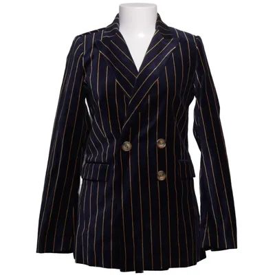 Blazer (Bleu, Jaune) de King Louie Coton, Élasthane, Polyester, Viscose